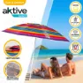 Aktive Strandparasoll Med Ventilasjon Og Uv50-beskyttelse 200 Cm unisex, Multicolor stripes, One Size