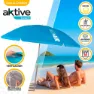 Aktive Strandparasoll Uv50 Beskyttelse 220 Cm unisex, Blue, One Size