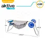 Aktive Strandstoltralle 52x37x105 Cm unisex, Blue / grey, One Size