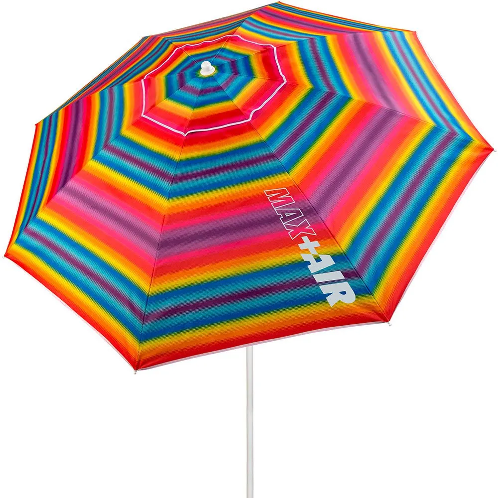 Aktive Sun&confort Ø Vindtett Uv50 Strandparasoll Med Justerbar Stang 220cm unisex, Multicolor stripes, One Size Aktive Sun&confort Ø Vindtett Uv50 Strandparasoll Med Justerbar Stang 220cm unisex, Multicolor stripes, One Size
