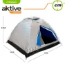 Aktive Telt unisex, Silver, 4 Steder