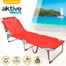 Aktive Textilano Sammenleggbare Solsenger 188x58x30 Cm Refurbished unisex, Red, One Size