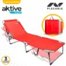 Aktive Textilano Sammenleggbare Solsenger 188x58x30 Cm Refurbished unisex, Red, One Size