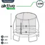 Aktive Trampoline 366 Cm unisex, Blue / black / green, One Size