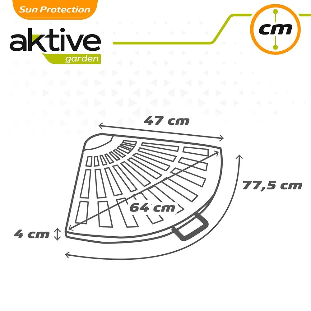 Aktive Trekantet Parasollfot I Polyresin unisex, Black, 47 x 64 x 4cm Aktive Trekantet Parasollfot I Polyresin unisex, Black, 47 x 64 x 4cm