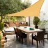 Aktive Trekantet Solseil Med Uv50-beskyttelse 500x500x500 Cm unisex, Beige, One Size