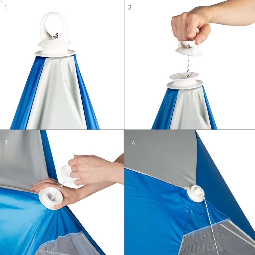 Aktive Uv50 Pop-up Vindskjerm Og Strandtelt 145x148x103 unisex, Royal / clear / grey, One Size Aktive Uv50 Pop-up Vindskjerm Og Strandtelt 145x148x103 unisex, Royal / clear / grey, One Size
