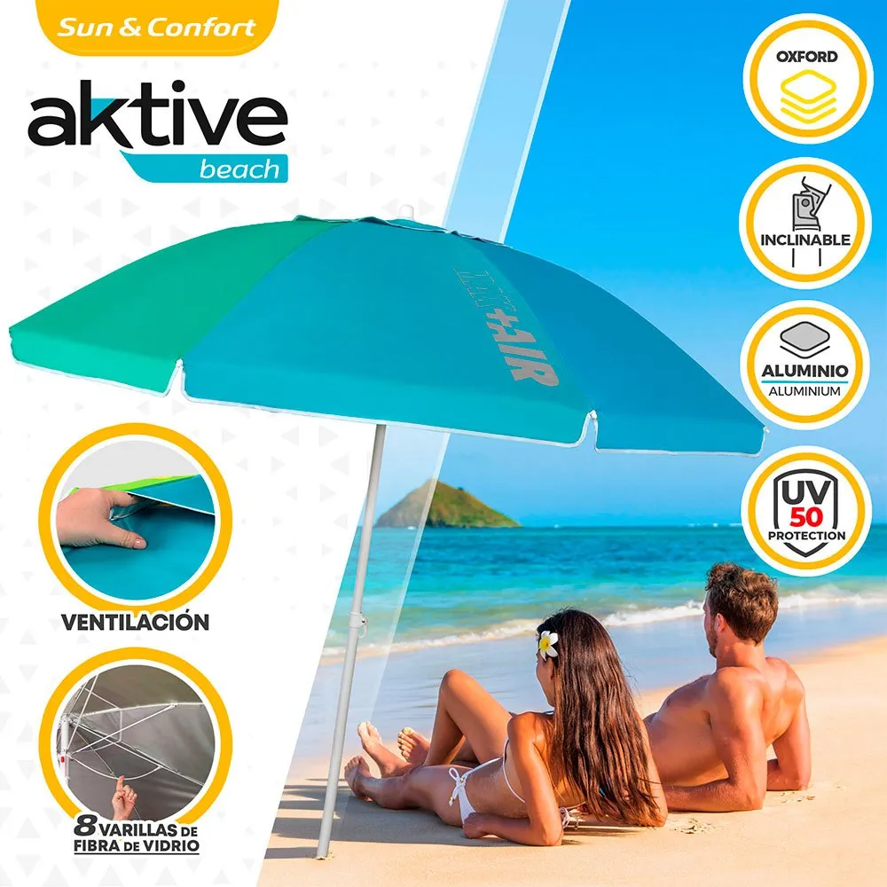 Aktive Vindtett Strandparasoll Med Uv50-beskyttelse 220 Cm Refurbished unisex Aktive Vindtett Strandparasoll Med Uv50-beskyttelse 220 Cm Refurbished unisex