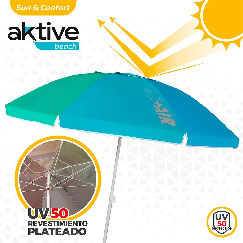 Aktive Vindtett Strandparasoll Med Uv50-beskyttelse 220 Cm Refurbished unisex Aktive Vindtett Strandparasoll Med Uv50-beskyttelse 220 Cm Refurbished unisex