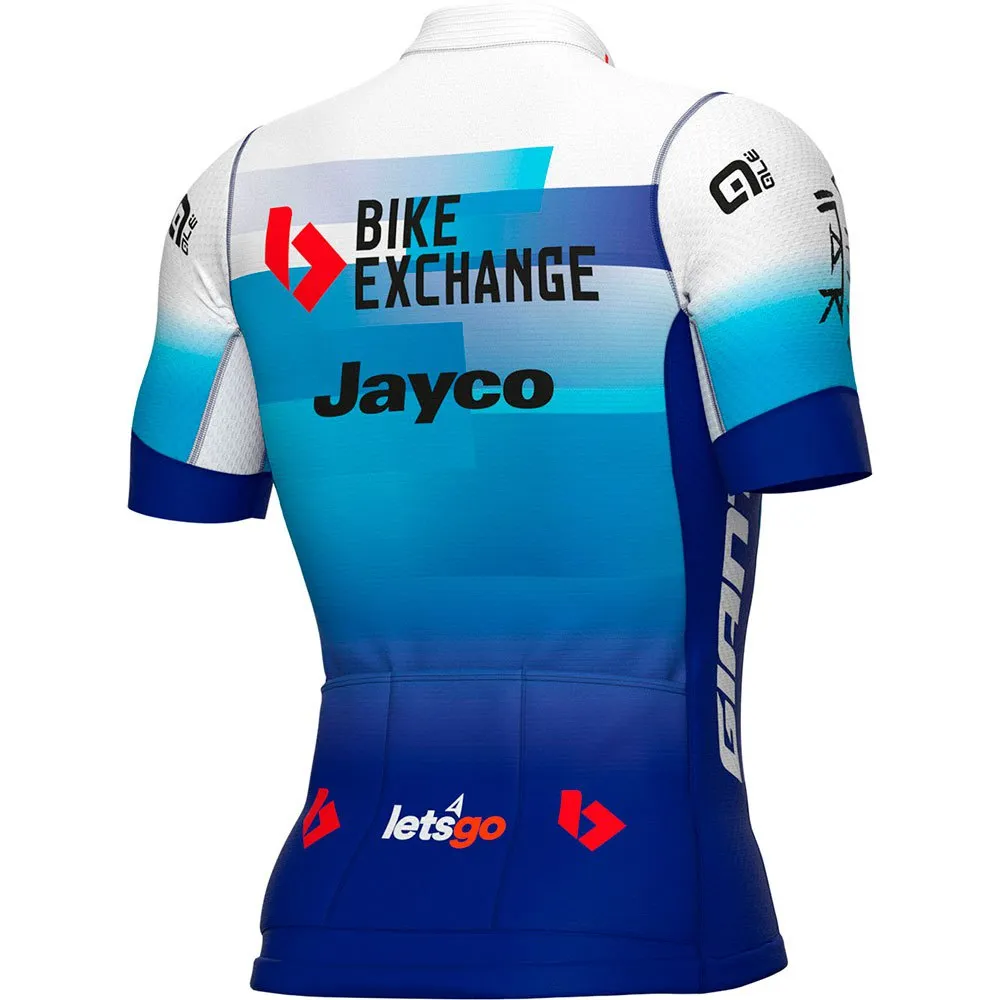 Alé Bike Exchange Pr Kort Ermet Trøye, Light blue / white