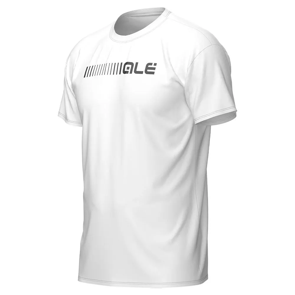 Alé L22327400 Kortarmet T-skjorte, White, M