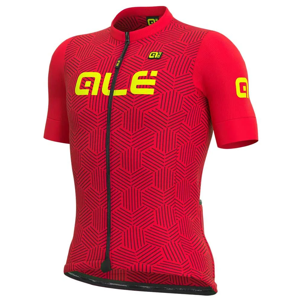 Alé Solid Cross Kort Ermet Trøye, Red, M