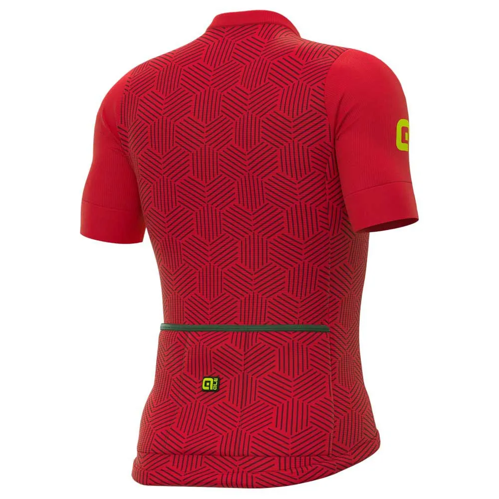 Alé Solid Cross Kort Ermet Trøye, Red, M