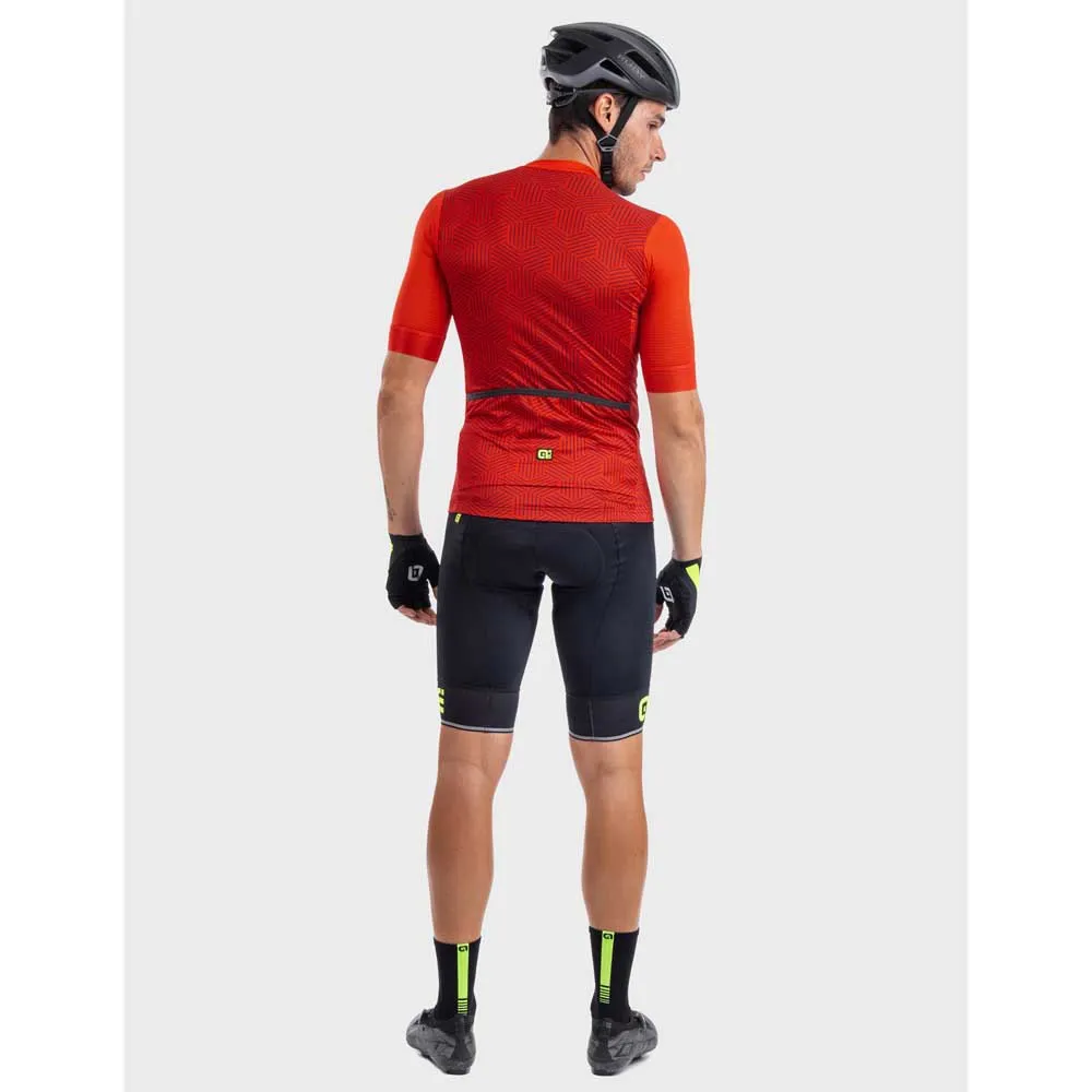 Alé Solid Cross Kort Ermet Trøye, Red, M