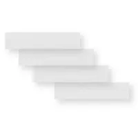 Algis Universal Bright Rammesikringsklistremerker 11x48 Cm 4 Enheter