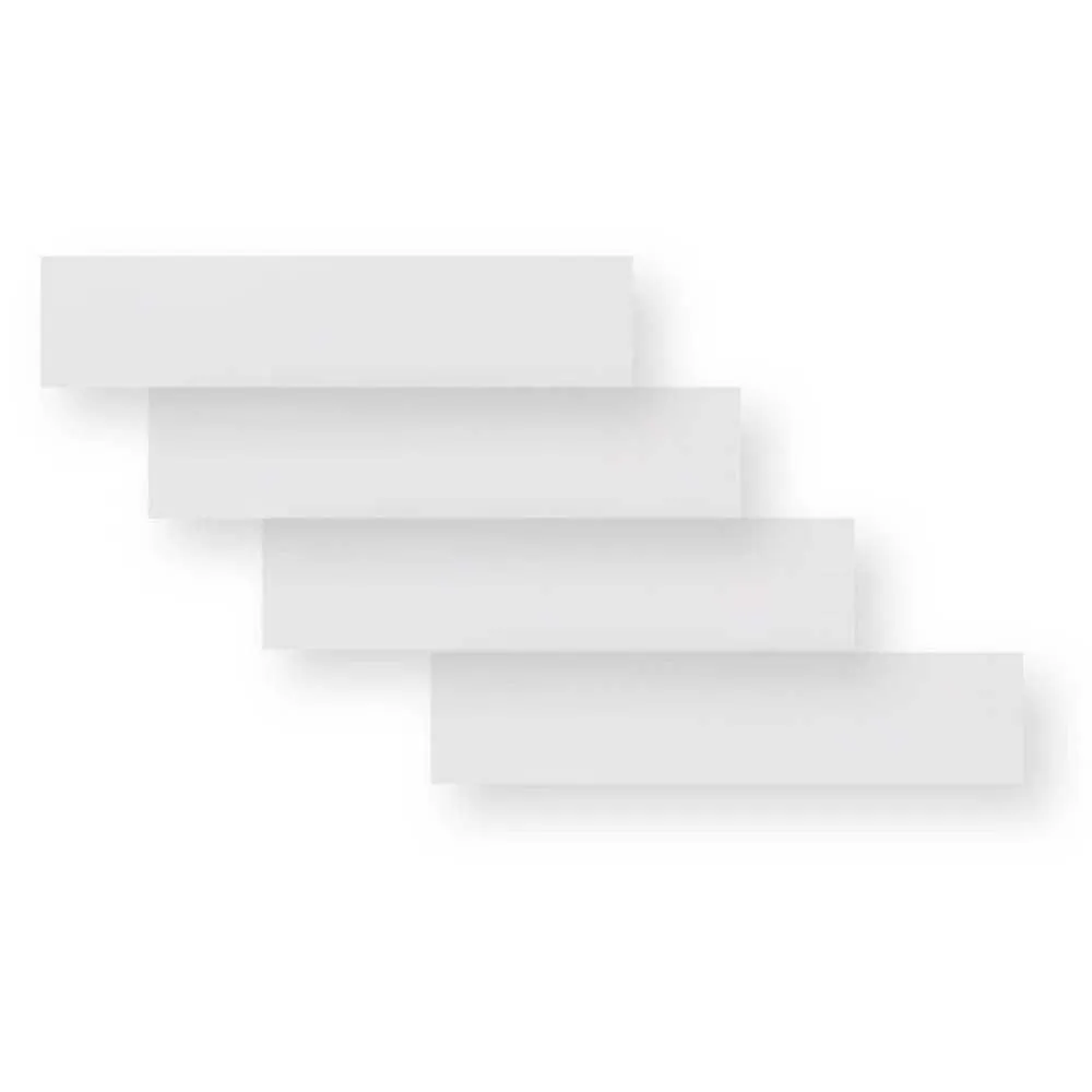 Algis Universal Bright Rammesikringsklistremerker 11x48 Cm 4 Enheter, Clear, One Size