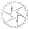 Alligator Diamond 6b Bremsekive, Silver, 160mm