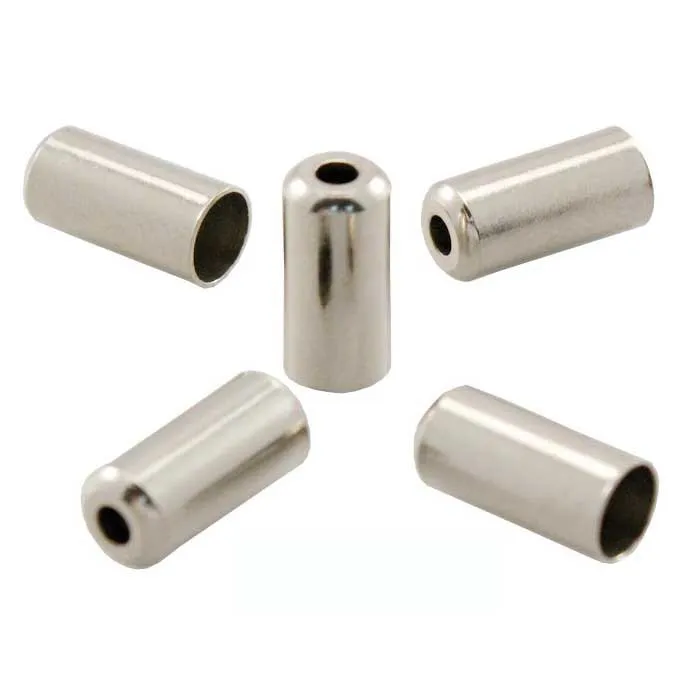 Alligator Ø5.2 Mm Bremsevaier Endehylse Sykkel 200 Enheter, Silver, 12mm