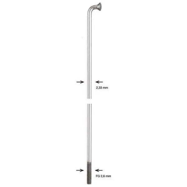 Alpina 2.34 Stainless Steel Eiker 100 Enheter, Silver, 294mm