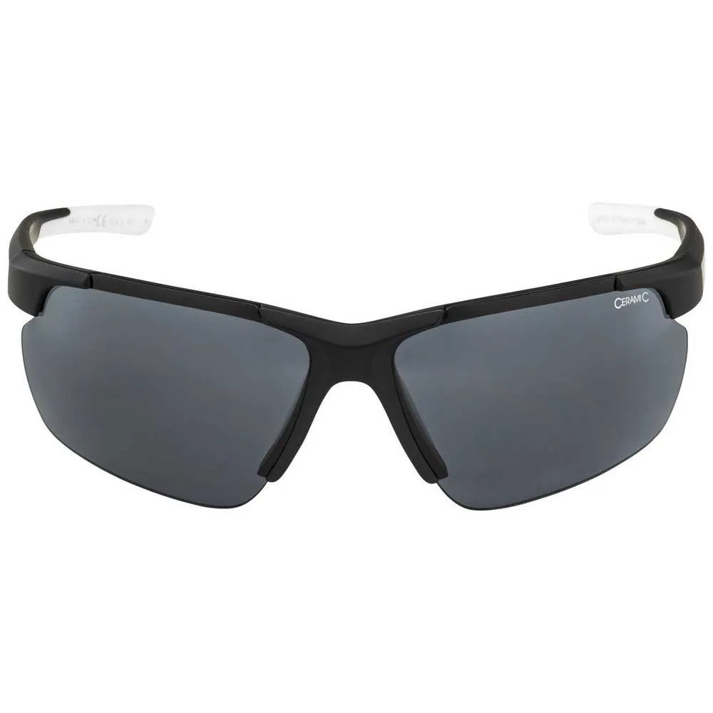 Alpina Defey Hr Polariserte Solbriller, Black matt / white, Black/CAT3