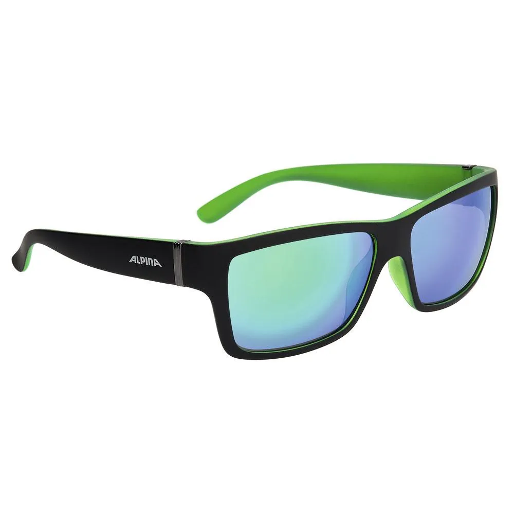 Alpina Kacey Speilbriller, Black matt / green, Green Mirror/CAT3 Alpina Kacey Speilbriller, Black matt / green, Green Mirror/CAT3