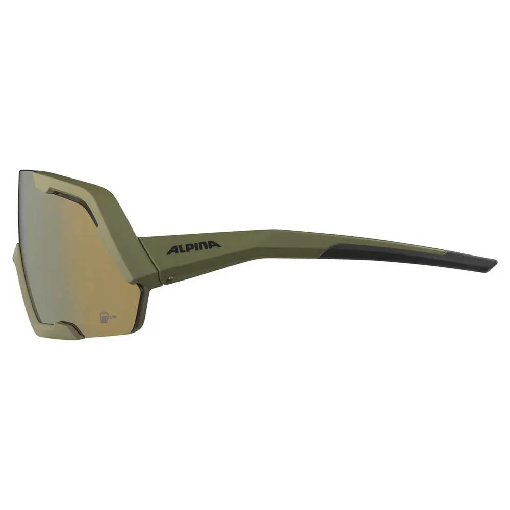 Alpina Rocket Q-lite Solbriller, Olive matt, Bronce Mirror/CAT3
