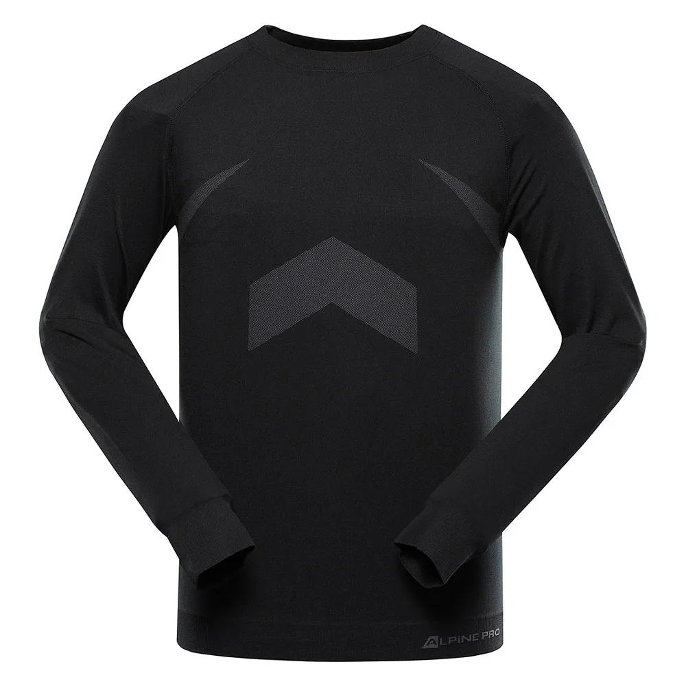 Alpine Pro Ambos Langarmet Baselag, Black / smoked pearl