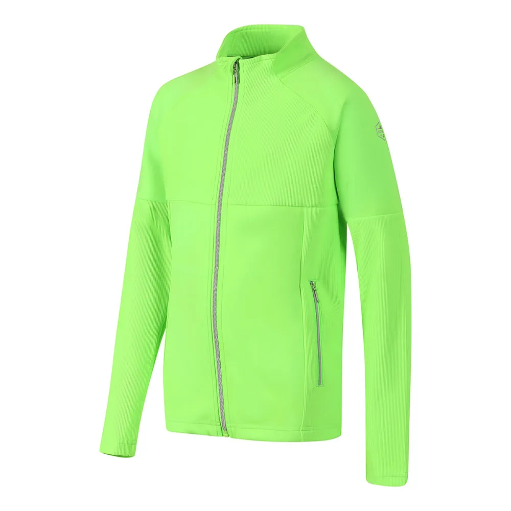 Alpine Pro Dozero Genser Med Hel Glidelås, Neon green gecko, 128-134cm Alpine Pro Dozero Genser Med Hel Glidelås, Neon green gecko, 128-134cm
