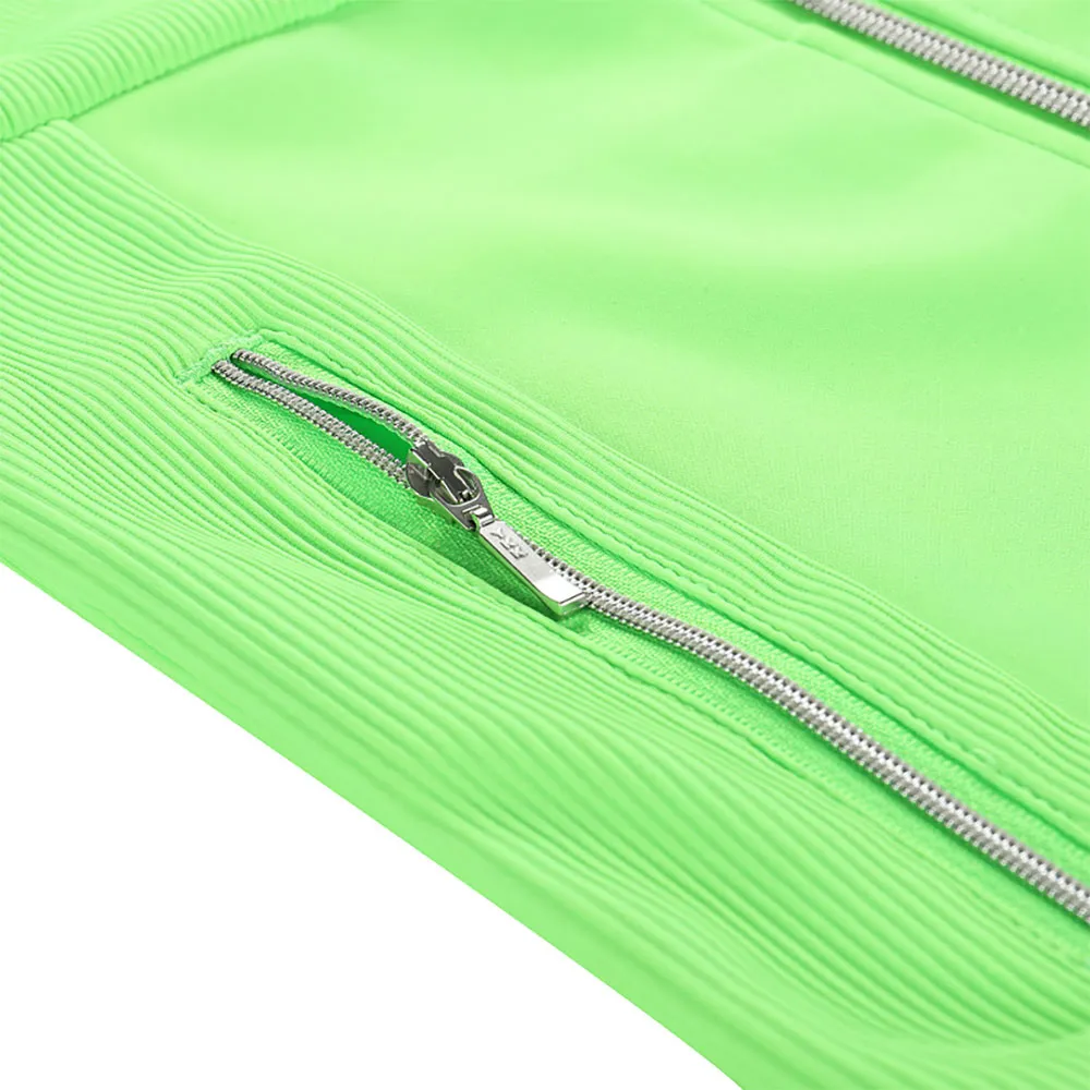 Alpine Pro Dozero Genser Med Hel Glidelås, Neon green gecko, 128-134cm Alpine Pro Dozero Genser Med Hel Glidelås, Neon green gecko, 128-134cm