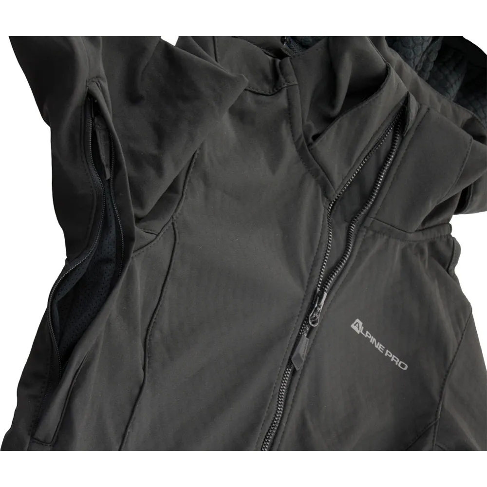 Alpine Pro Geshera Softshelljakke, Black