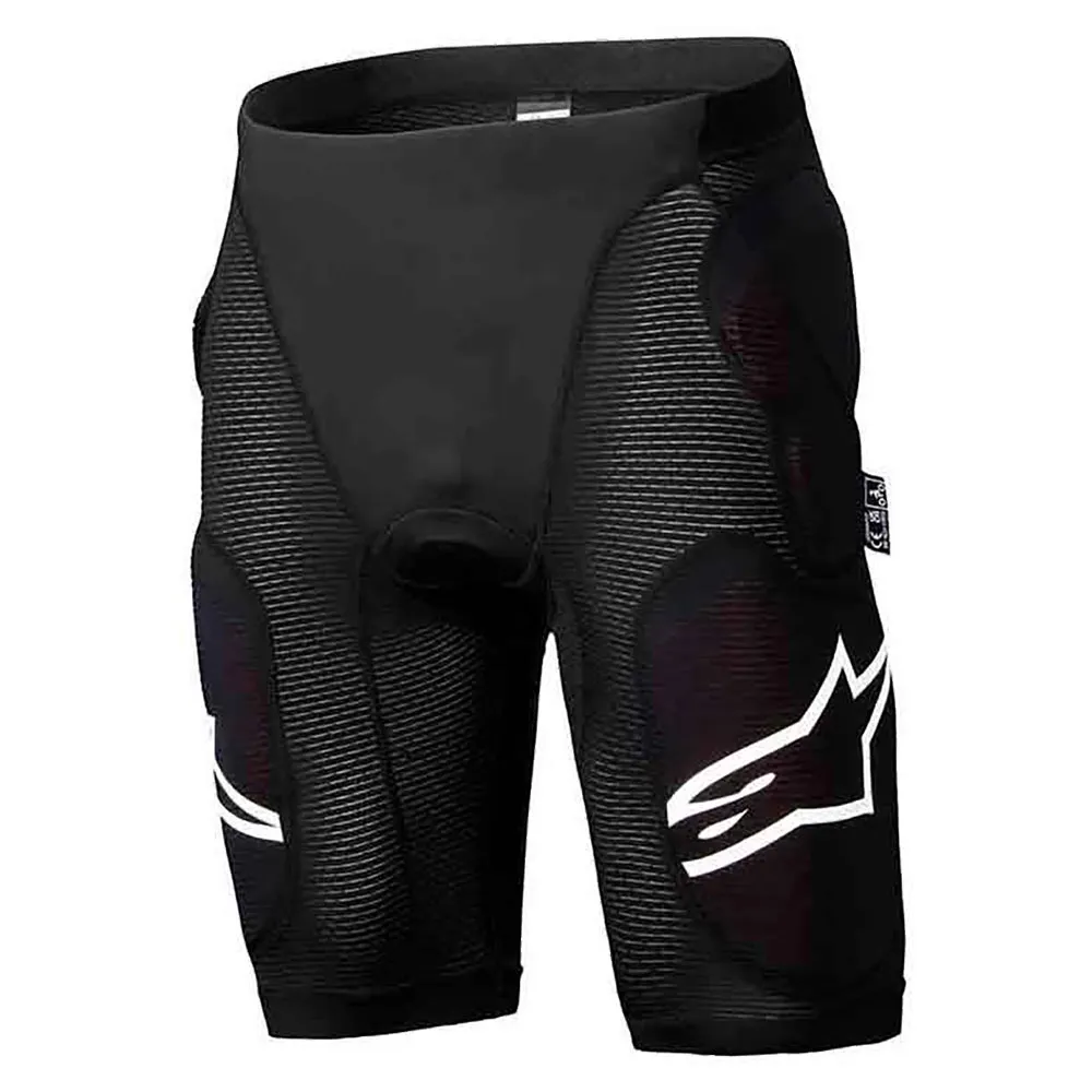 Alpinestars A-impact Plasma Beskyttelsesshorts, Black / white