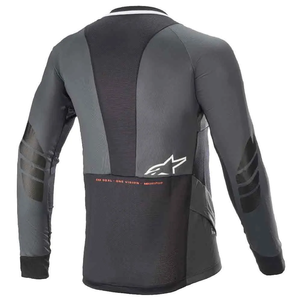 Alpinestars Drop 8.0 Langermet Trøye, Black / coral, S Alpinestars Drop 8.0 Langermet Trøye, Black / coral, S