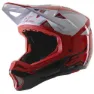 Alpinestars Missile Pro Nedoverbakke Hjelm, Red / white