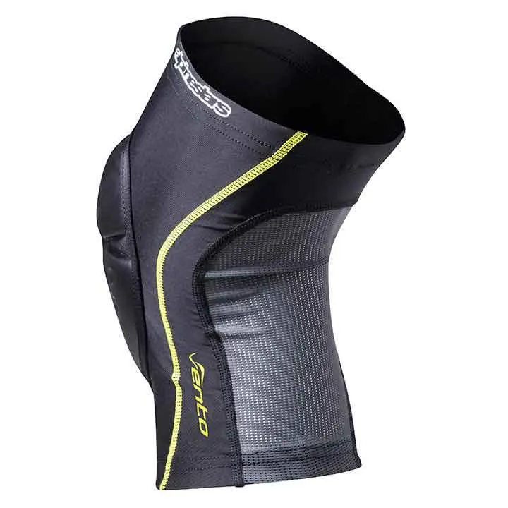 Alpinestars Vento Knebeskyttere, Black / acid yellow Alpinestars Vento Knebeskyttere, Black / acid yellow