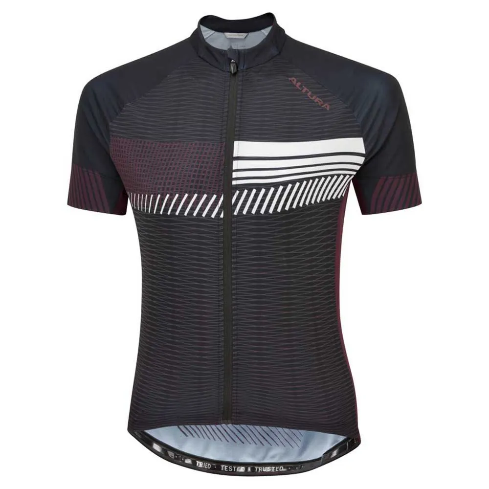 ALTURA Club Kort Ermet Trøye, Black, M
