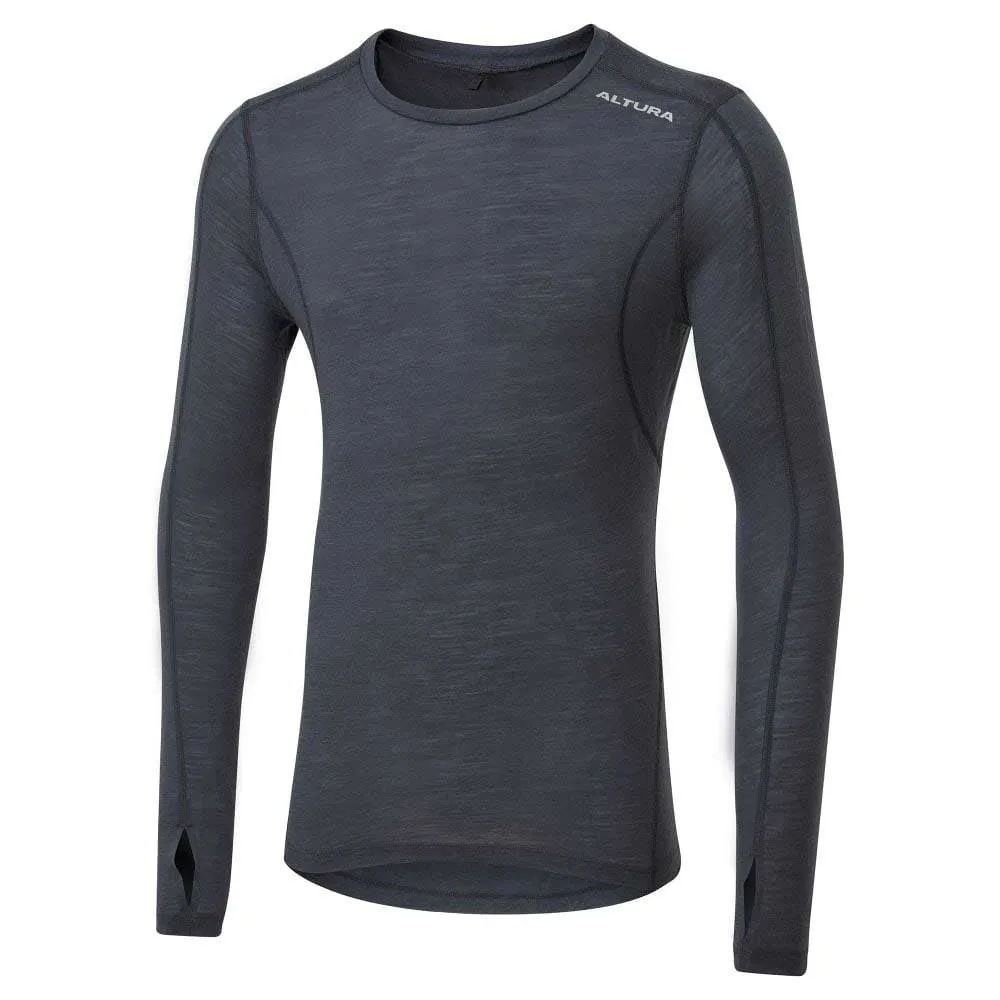 ALTURA Merino 50 Langarmet Baselag, Navy