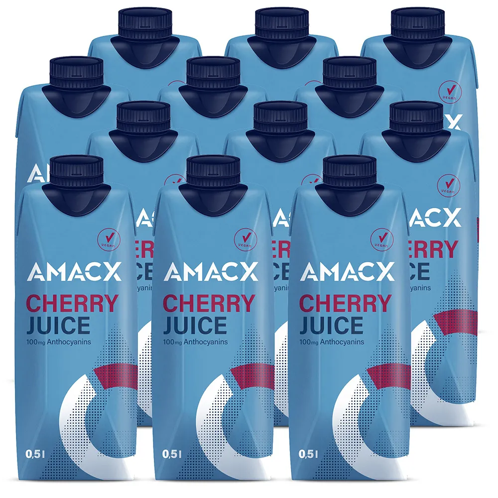 Amacx Cherry Juice 0.5l Gjenoppretting 12 Enheter, Blue, One Size