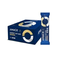 Amacx Energibar Boks Banan Havre 50g 12 Enheter Amacx Energibar Boks Banan Havre 50g 12 Enheter