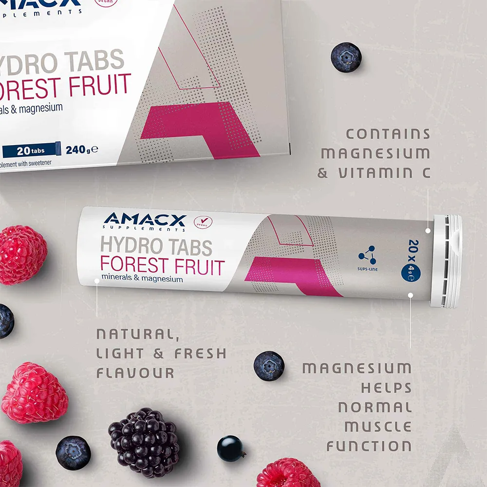 Amacx Hydro Tabs Skogsbær 3 Enheter, White, One Size