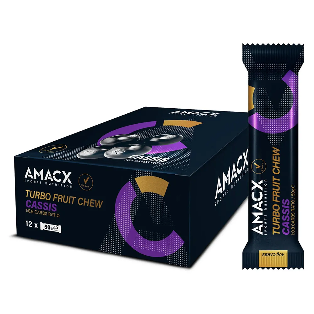 Amacx Trubo Fruit Eske Med Seige Energibarer Solbær 50g 12 Enheter, Multicolor, One Size Amacx Trubo Fruit Eske Med Seige Energibarer Solbær 50g 12 Enheter, Multicolor, One Size
