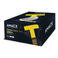 Amacx Turbo Chew Energibarer-boks Sitron 50g 12 Enheter