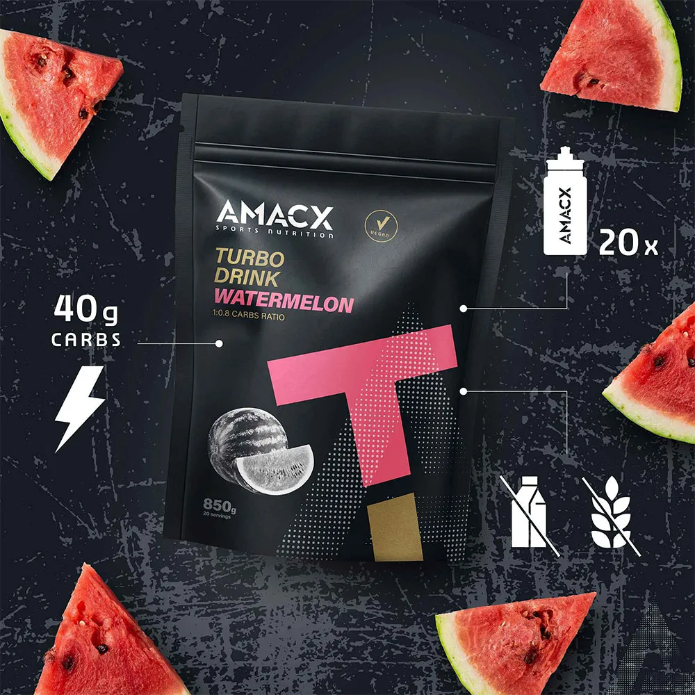 Amacx Turbo Drink Vannmelon, Blue, One Size