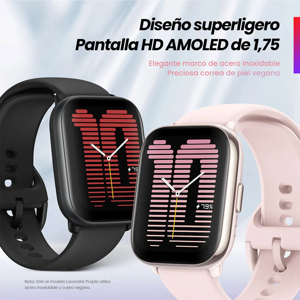 Amazfit Active 1.75 Amoled Smartklokke, Midnight black