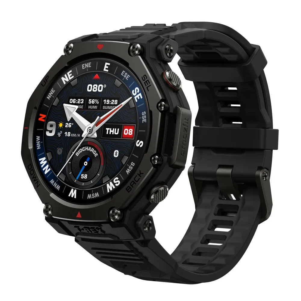 Amazfit T-rex 3 Pro Smartklokke, Black Amazfit T-rex 3 Pro Smartklokke, Black