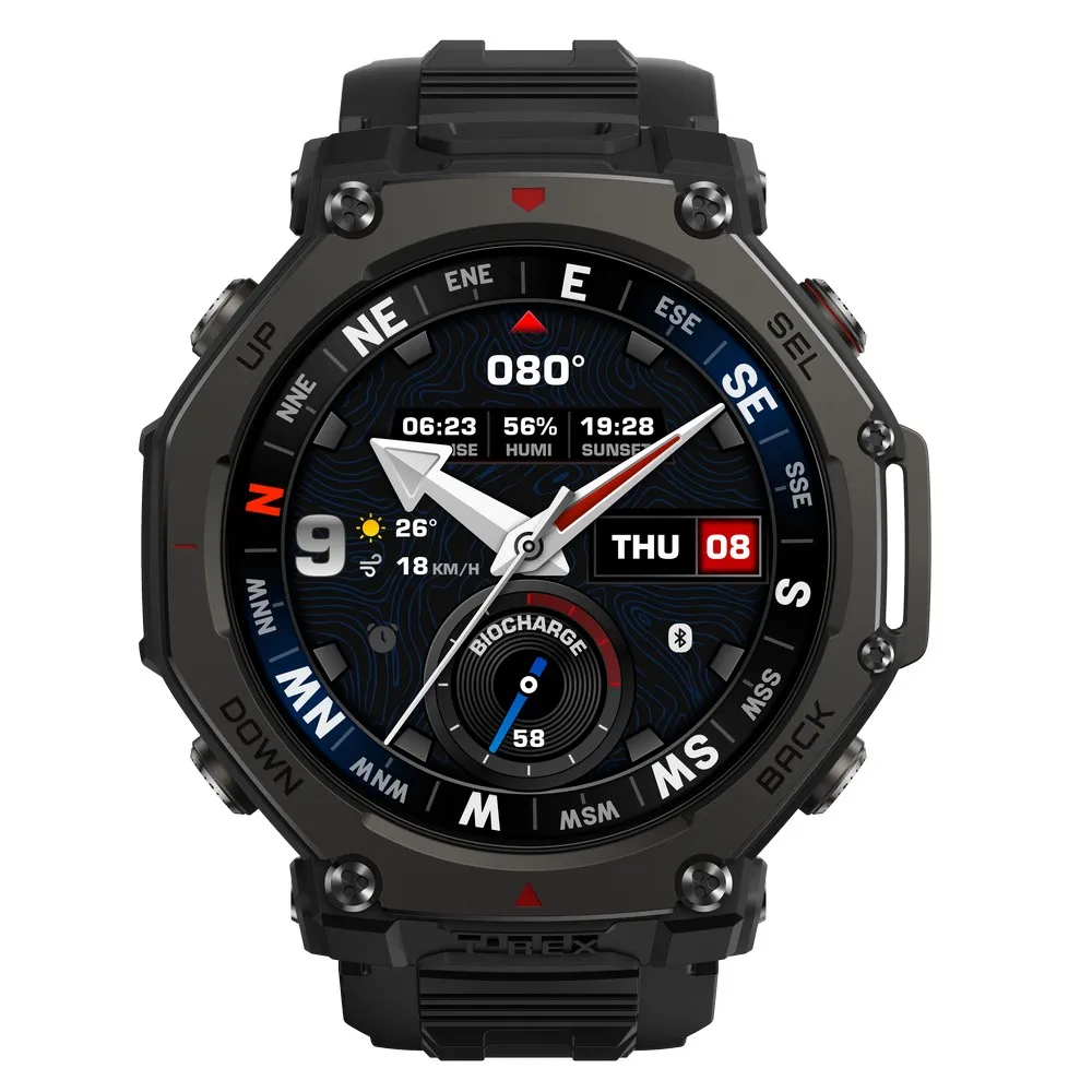 Amazfit T-rex 3 Pro Smartklokke, Black Amazfit T-rex 3 Pro Smartklokke, Black