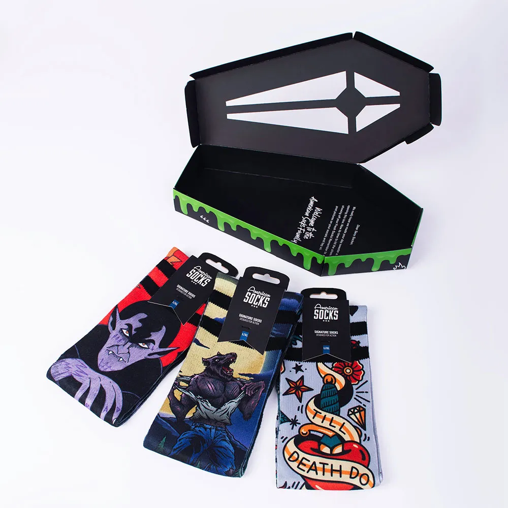 American Socks Coffin Gift Sokker, Blue