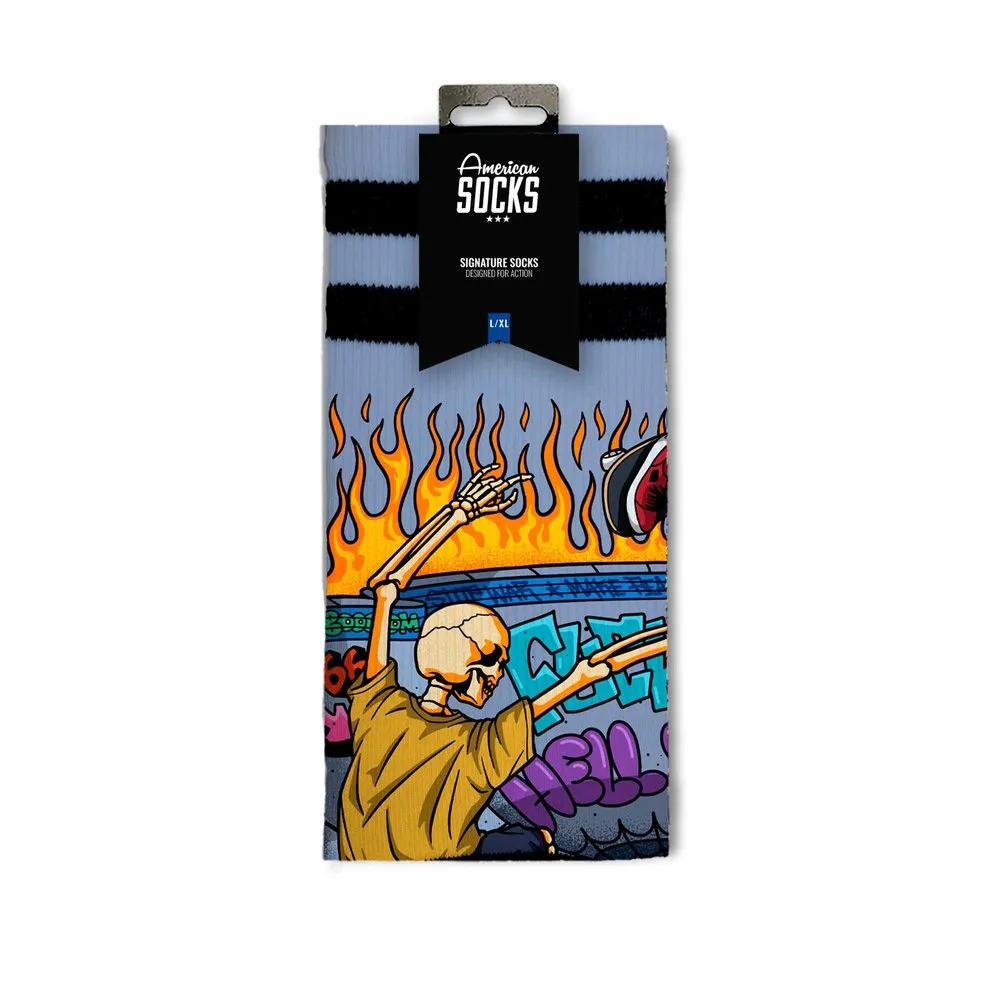 American Socks Thrashpals Lange Sokker, Grey