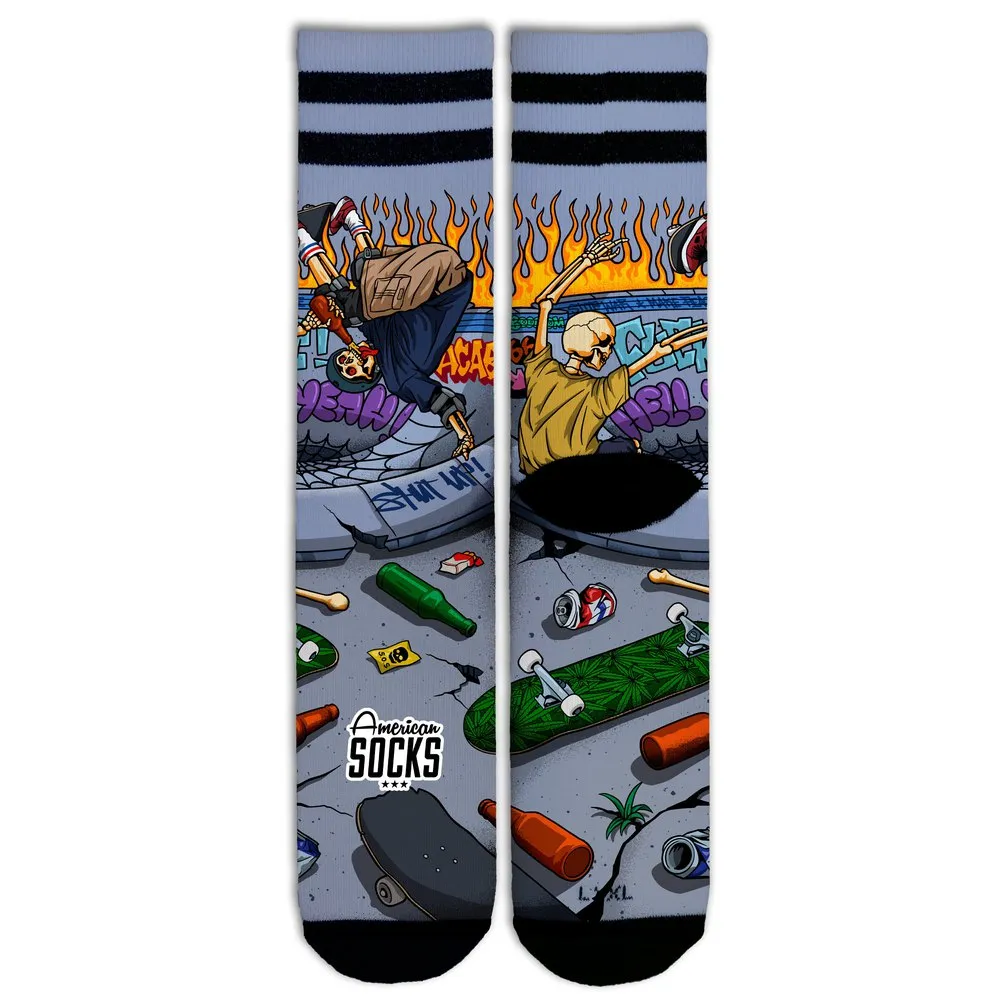 American Socks Thrashpals Lange Sokker, Grey