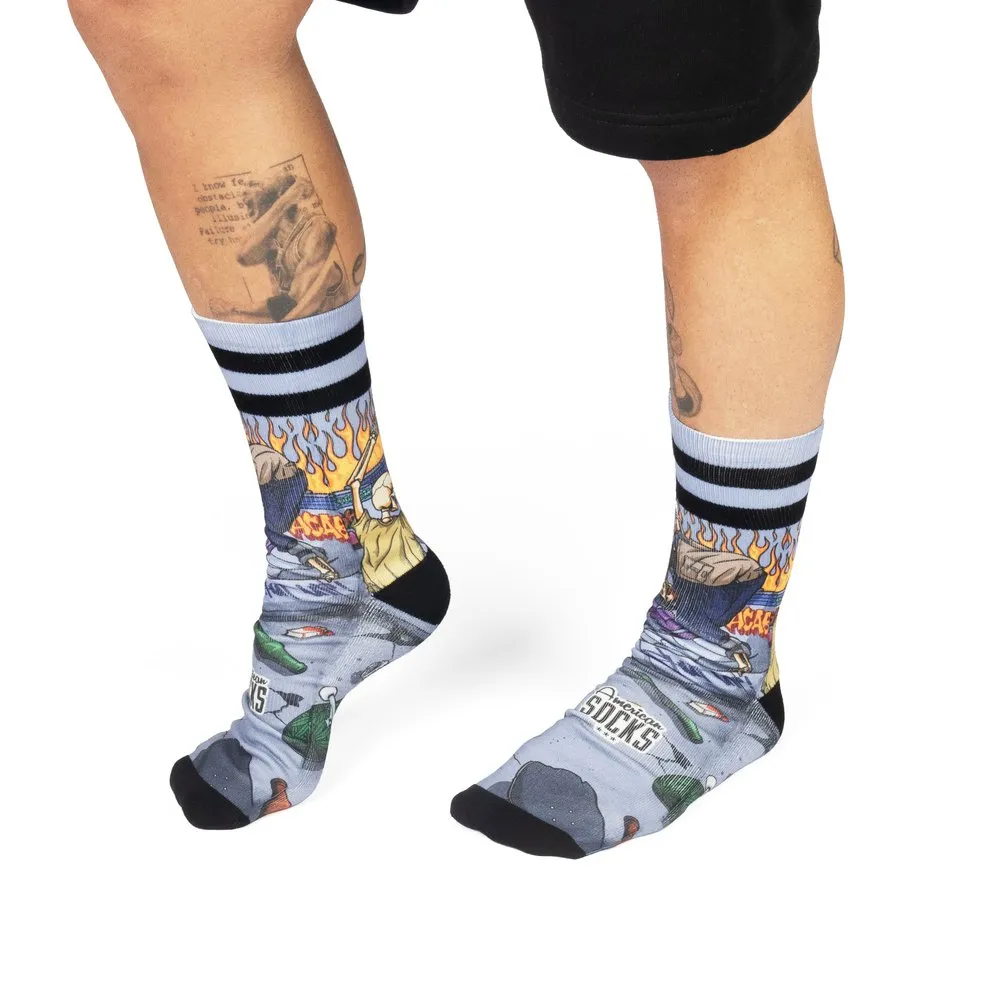 American Socks Thrashpals Lange Sokker, Grey