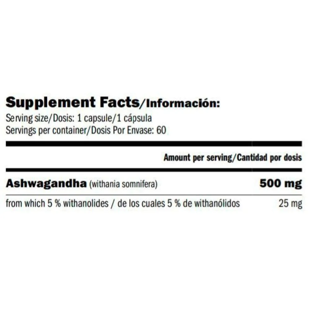 Amix Ashwagandha Kapsler 60 Enheter, Uncolor, One Size